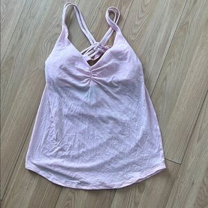 Lululemon pink built in tank